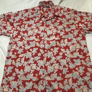 Tori Richard Floral Hawaiian Shirt Mens Size Large